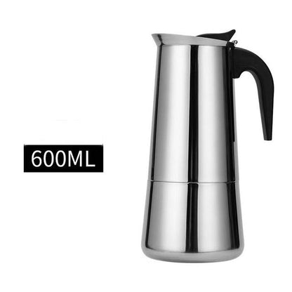 Stainless Steel Coffee Pot Mocha Espresso Latte Percolator