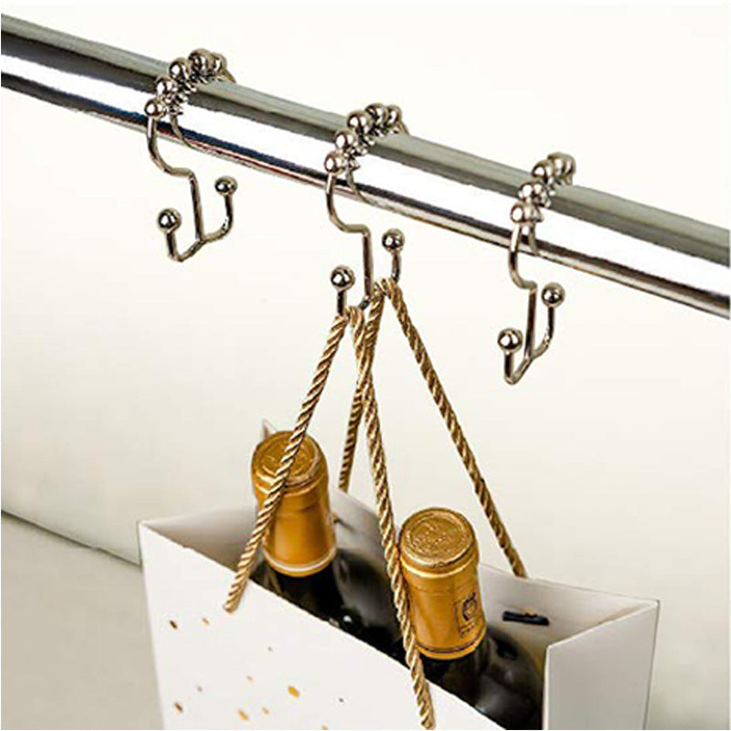 US Local Stainless Steel Mountain-shaped Ball Curtain Hook
