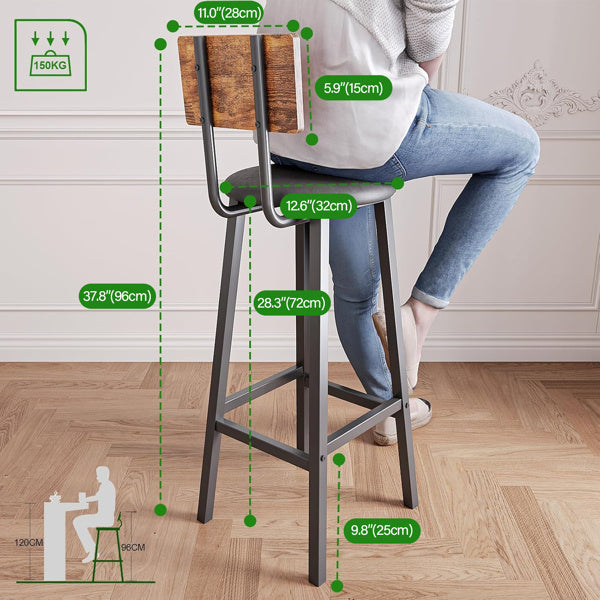 US Local Bar Stool 2-piece Set Not Shipped On Weekends