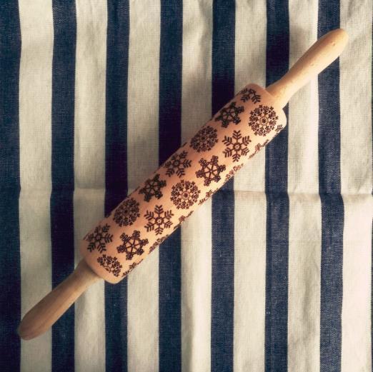 USA Local Rolling Pin Christmas Embossing