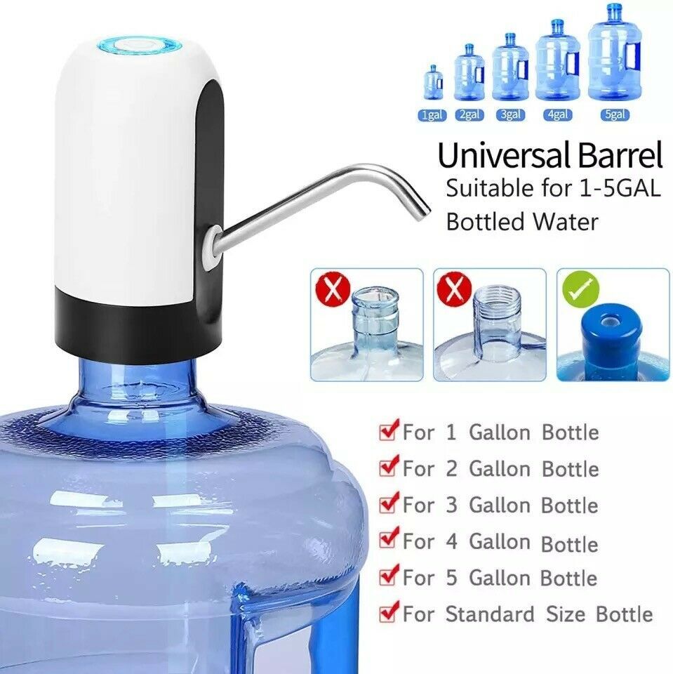 USA Local Water Bottle Electric Automatic Universal Dispenser 5 Gallon USB USB Water Dispenser Automatic Drinking Water Bottle
