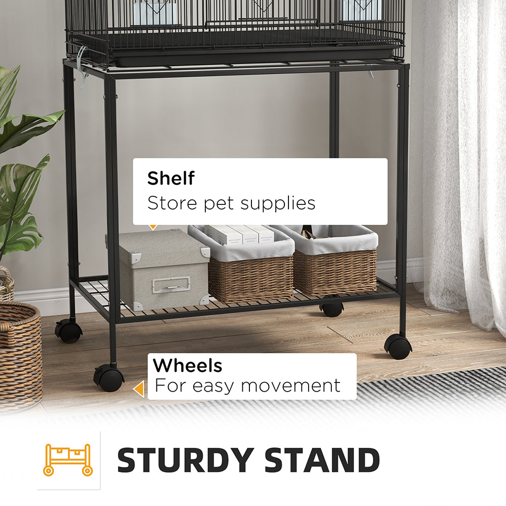 US Local Double Stackable Bird Cage On Wheels With Stand, For Canaries
