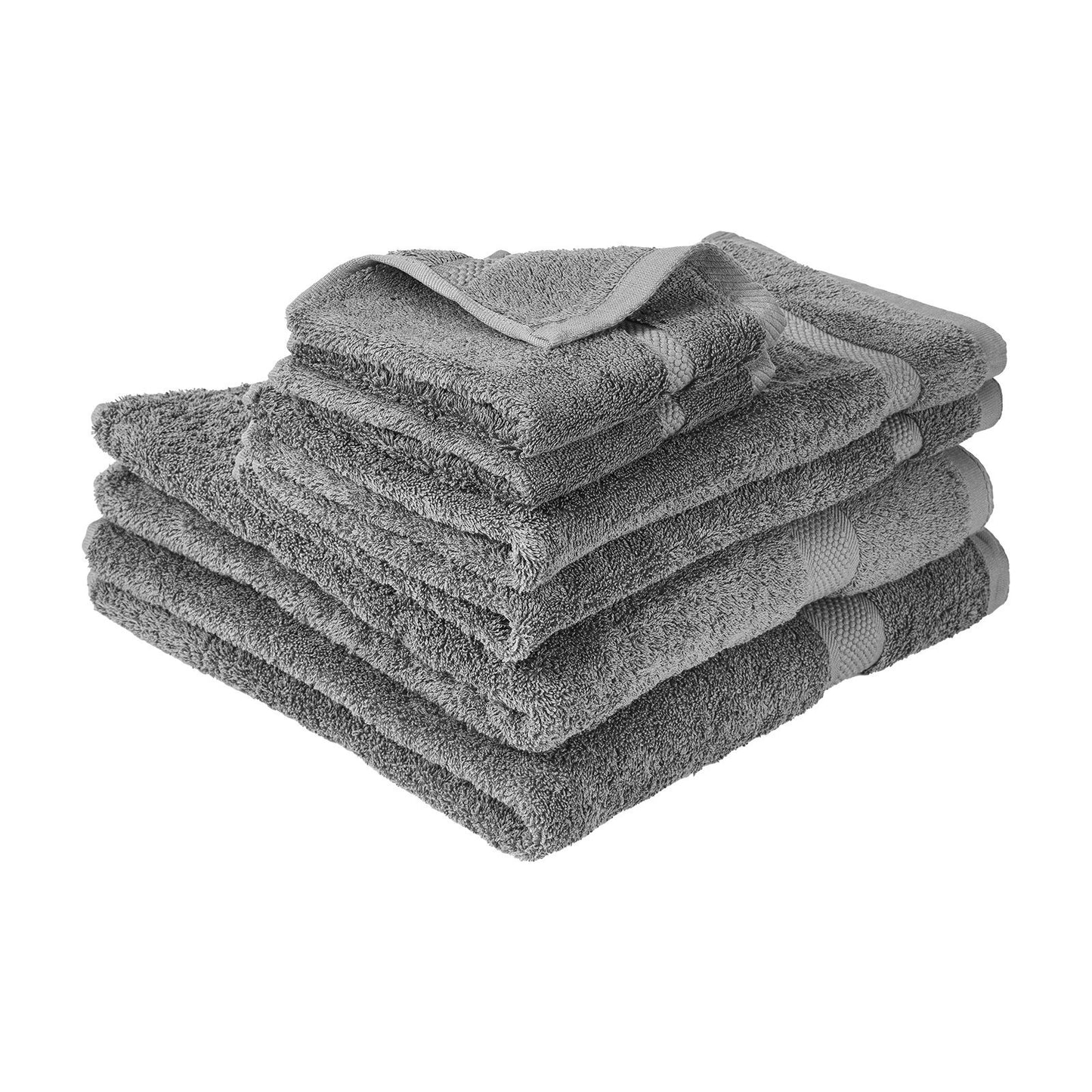 US Local 6-Piece Towel Set 600 GSM  Cotton Soft Towels For Bathroom Gym Hotel Spa