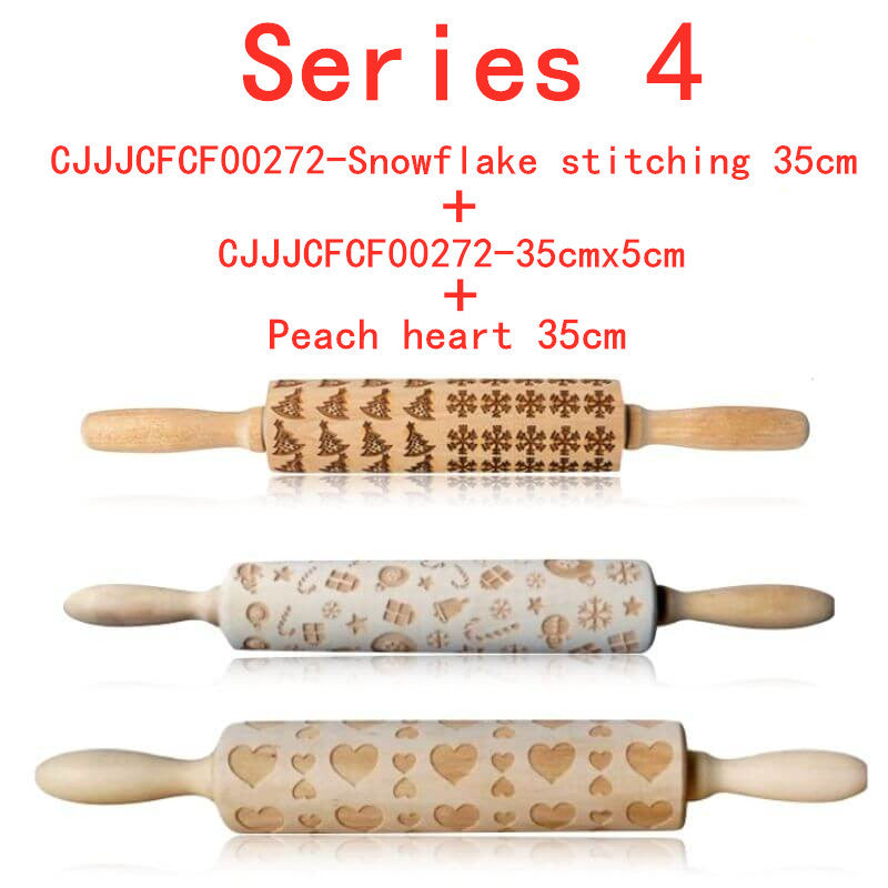 USA Local Rolling Pin Christmas Embossing