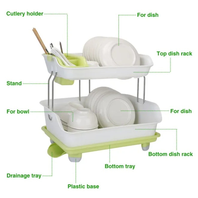 US Local Double Layer Dish Rack