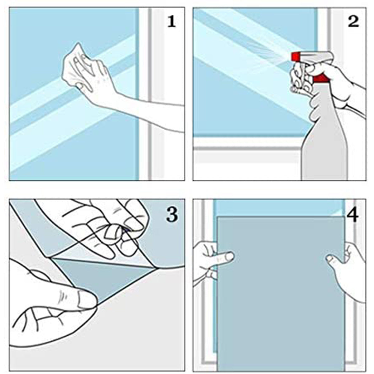 US Local 4Sheets Christmas Snowflake Window Clings Stickers For Glass Reusable Double Sided Self Adhesive Static Stickers Xmas Snowflake Reindeer Santa Window Decals Decorations Stickers For Christmas Window D