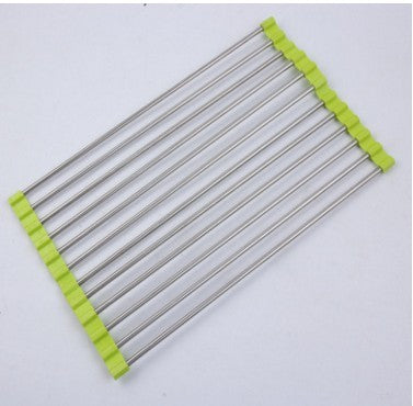 US Local Folding Kitchen Drain Sink Rack Stainless Steel