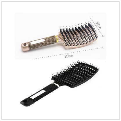 US Local Hairbrush Anti Klit Brushy Haarborstel Women Detangler Hair Brush Bristle Nylon Scalp Massage  Teaser Hair Brush Comb