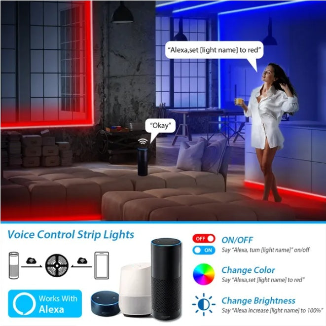 US Local Color Changing WiFi Smart LED Light Strip