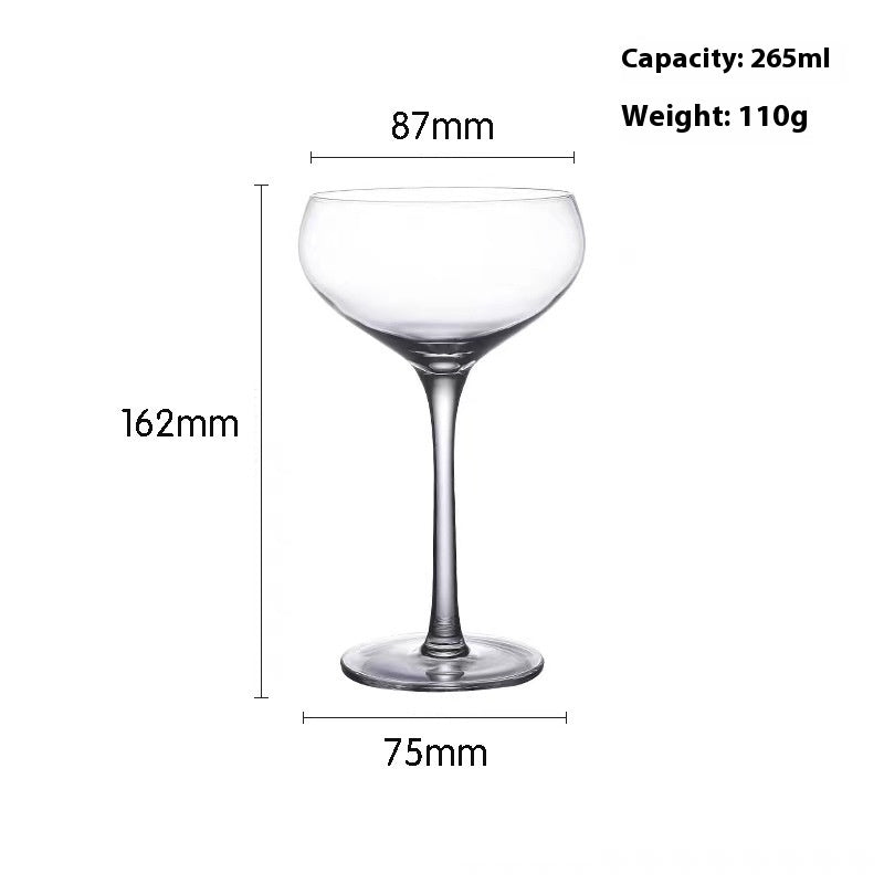 Fine Rod Champagne Drink SUNFLOWER Ice Cream High Leg Thin Wall Red Wine Cup