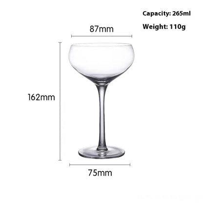 Fine Rod Champagne Drink SUNFLOWER Ice Cream High Leg Thin Wall Red Wine Cup
