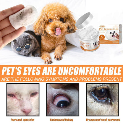 US Local Yegebang Pet Wipes For Cleaning Dogs And Cats Tear Stains Eye Cleaning Wipes Eye Dirt Cotton Pads