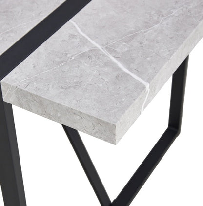 US Local Modern Dining Table, 55 Inch Kitchen Table For 4 People, Rectangular Dinner Table For Dining Room, Home Office, Living Room Furniture, Easy Assembly,