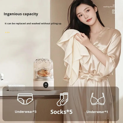 US Local Underwear Washer, Portable Mini Washing Machine, Upgraded Mini Washings Machines, Rechargeable Cordless Washing-Machine, Laundry Cup For Bra, Underwear, Socks.