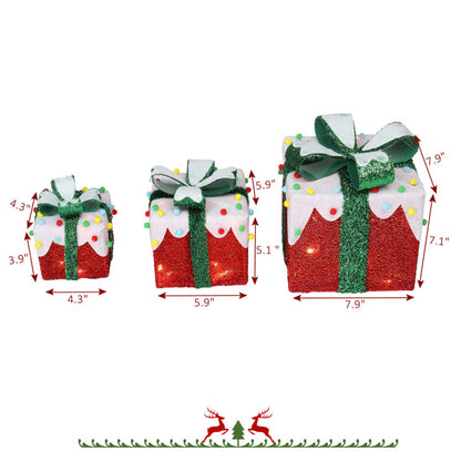 US Local 3pcs60 Iceberg Effect Colored Cotton Balls, Battery Version Not Included, Courtyard Gift Box Decoration