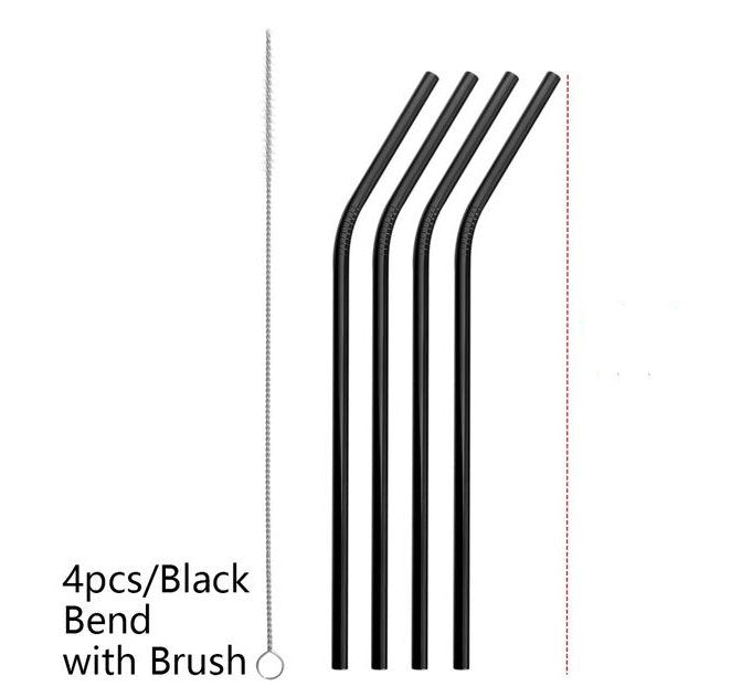 USA Local Colourful Reusable Stainless Steel Straws