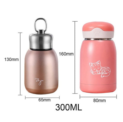 300ML Mini Water Thermal Bottle Insulated Stainless Steel