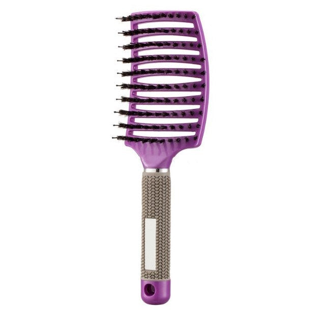 US Local Hairbrush Anti Klit Brushy Haarborstel Women Detangler Hair Brush Bristle Nylon Scalp Massage  Teaser Hair Brush Comb
