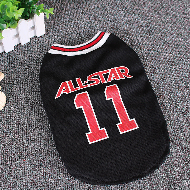 US Local Hot World Cup Ball Spring And Summer Dog Vest Pet Supplies