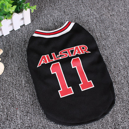 US Local Hot World Cup Ball Spring And Summer Dog Vest Pet Supplies