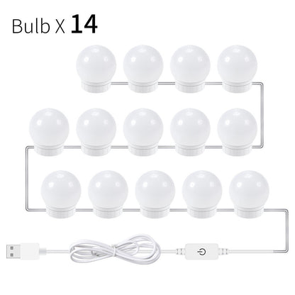 US Local USB Touch Switch LED Mirror Light Bulb