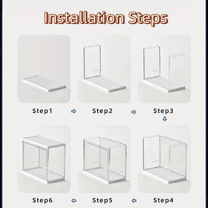 US Local The Ins-style Blind Box Storage Box Uses Food-grade Material, With Adjustable Partitions And Transparent Display Design