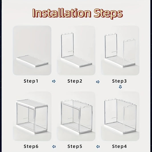US Local The Ins-style Blind Box Storage Box Uses Food-grade Material, With Adjustable Partitions And Transparent Display Design