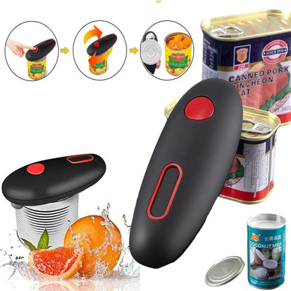 US Local Electric Can Opener Automatic Jar Bottle Can Machine One Touch Portable Kitchen Hand Free Opening Opener Tool Gadgets