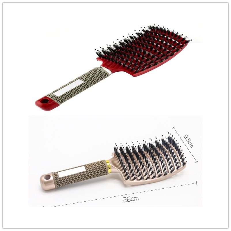US Local Hairbrush Anti Klit Brushy Haarborstel Women Detangler Hair Brush Bristle Nylon Scalp Massage  Teaser Hair Brush Comb