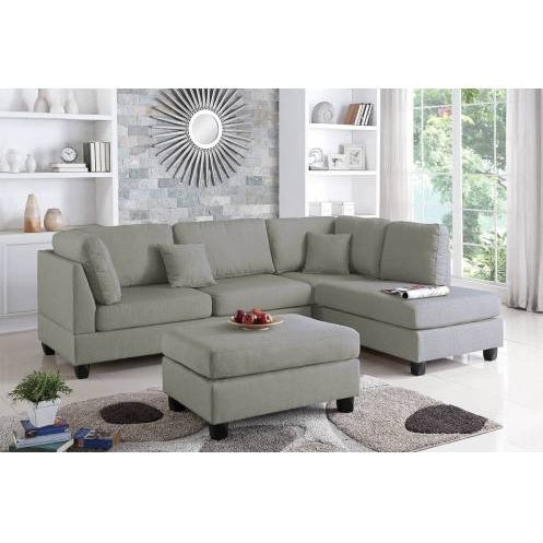 US Local 3-PC SECTIONAL In Gray