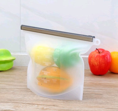 US Local Silicone fresh-keeping bag vacuum sealed bag food  storage bag refrigerator food fruit storage bag