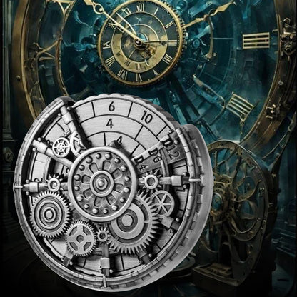 US Local Private Model Time Gear Fingertip Gyroscope Retro Wheel DND Dice Gift Box Set, Role Playing Game Dice On The Table