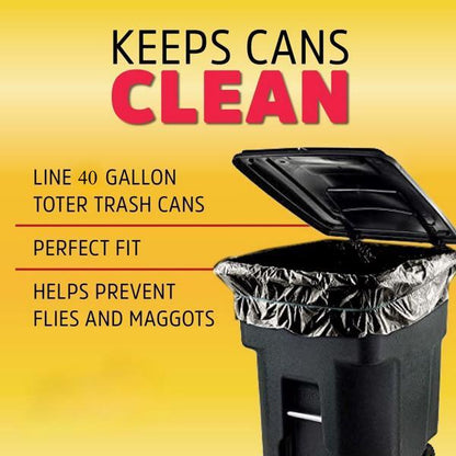 US Local 40 Gallon Heavy Duty Trash Bags, No Weekend Delivery