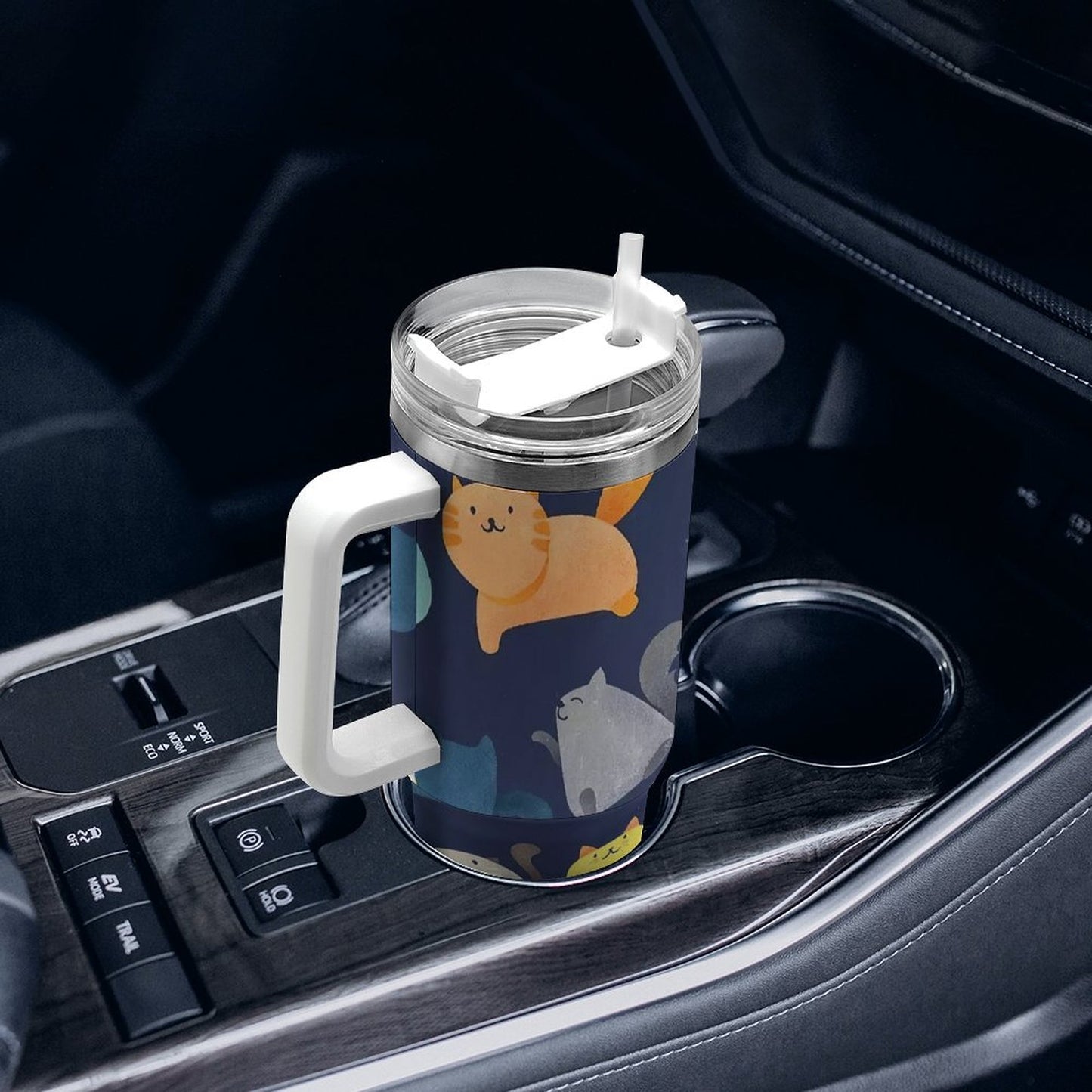 PHDT00363 POD US Local Tumbler 40 oz Large Capacity Car Cup Fat Cat