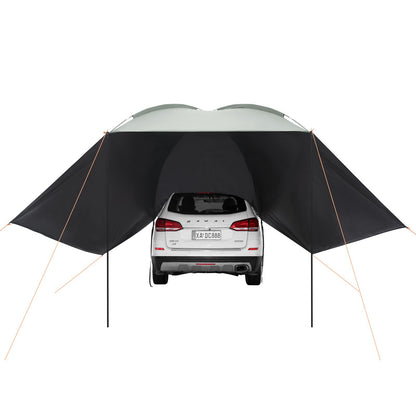 US Local VEVOR Vehicle Awning, Large Shade Coverage Car Side Awning, PU2000mm UV50  Car Awning With Extended Side Canopies And Portable Storage Bag, Suitable For Truck, SUV, Van, Campers