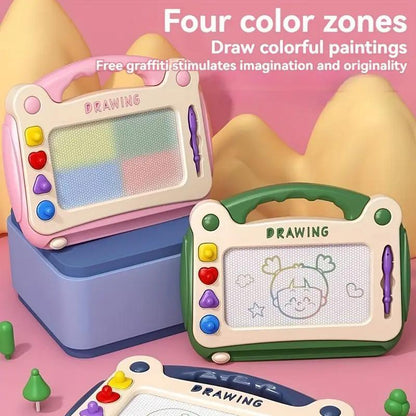 US Local One-piece Green Magnetic Drawing Board - Dust-free, Re-erasable, Clear Strokes, Easy To Clean, An Educational Toy For Babies, Fun Drawing To Cultivate Creativity.