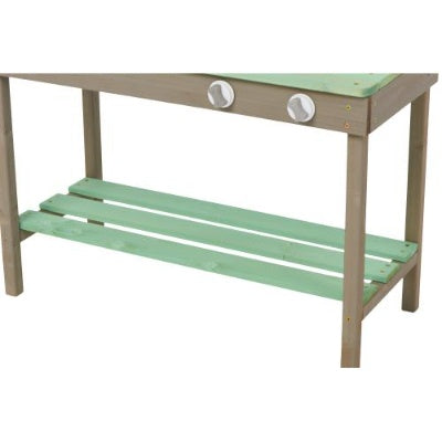 US Local Kids Play Kitchen, Wood Mud Kitchen With Water Play Set  Cooking Toys For Outdoor, Gift For 3 8