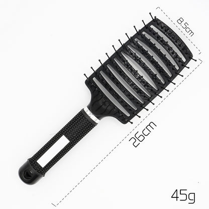 US Local Hairbrush Anti Klit Brushy Haarborstel Women Detangler Hair Brush Bristle Nylon Scalp Massage  Teaser Hair Brush Comb