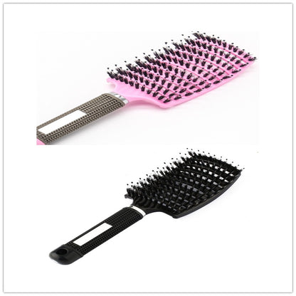 US Local Hairbrush Anti Klit Brushy Haarborstel Women Detangler Hair Brush Bristle Nylon Scalp Massage  Teaser Hair Brush Comb