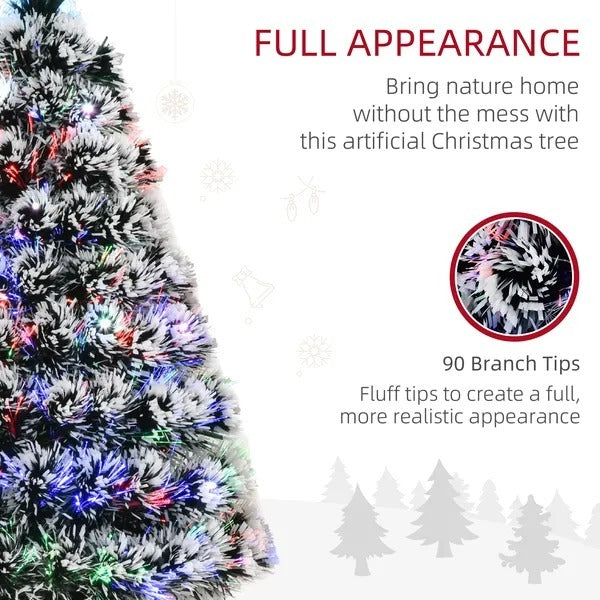 CA Local 3 ft Pre-Lit LED Optical Fiber Christmas Tree W  Stand