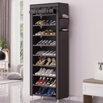 US Local Multi-layer Large-capacity Storage Bag Shoe Storage Cabinet Easy To Assemble Dustproof Suitable For Home Bedroom Dormitory Sundries Storage