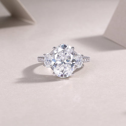 US Local Crown Of Radiance - A Fashionable And Luxurious Jewelry Accessory Set With Moissanite S925 Sterling Silver And Platinum-plated Diamond