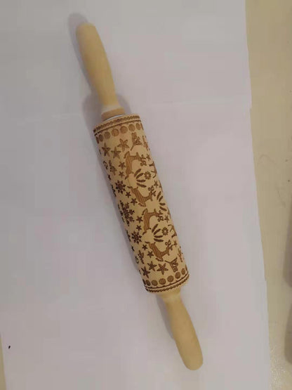 US Local Rolling Pin Christmas Embossing