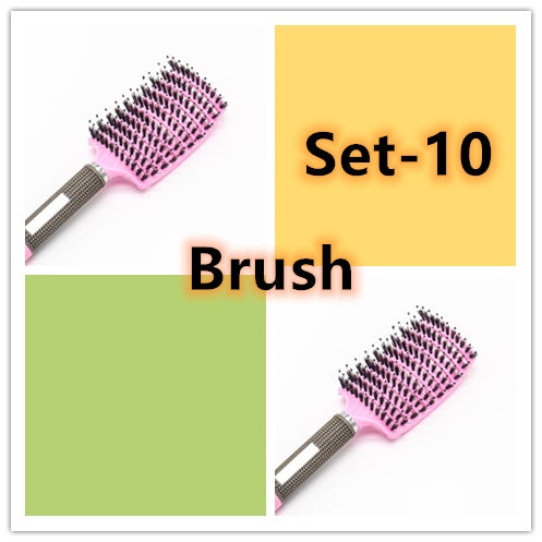 US Local Hairbrush Anti Klit Brushy Haarborstel Women Detangler Hair Brush Bristle Nylon Scalp Massage  Teaser Hair Brush Comb
