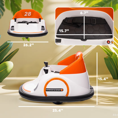 US Local 12V Electric Ride on Bumper Car for Kids 1.5-5 Years Old