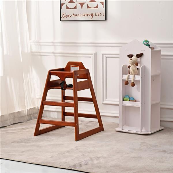 US Local Wooden Double Solid Wood Feeding Baby Height Increasing Chair