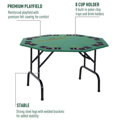 US Local Poker Table Foldable