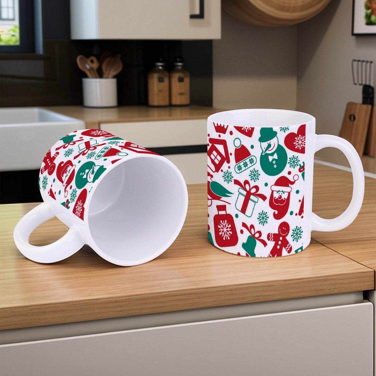 POD US Local White mug with full print, Christmas 0047