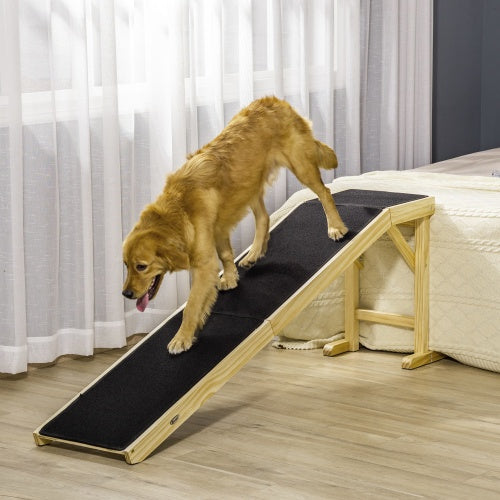 US Local Ramp For Dog Bed, Pet Ramp For Dog With Non-slip Carpet And Top Platform