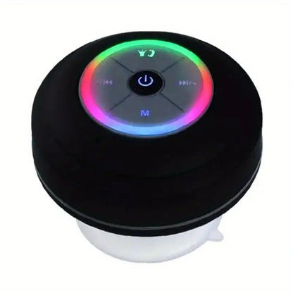 US Local Wireless Speaker In The Bathroom - Audio, USB Charging Button Control, With Suction Cup, Secure Installation - Wireless Connection